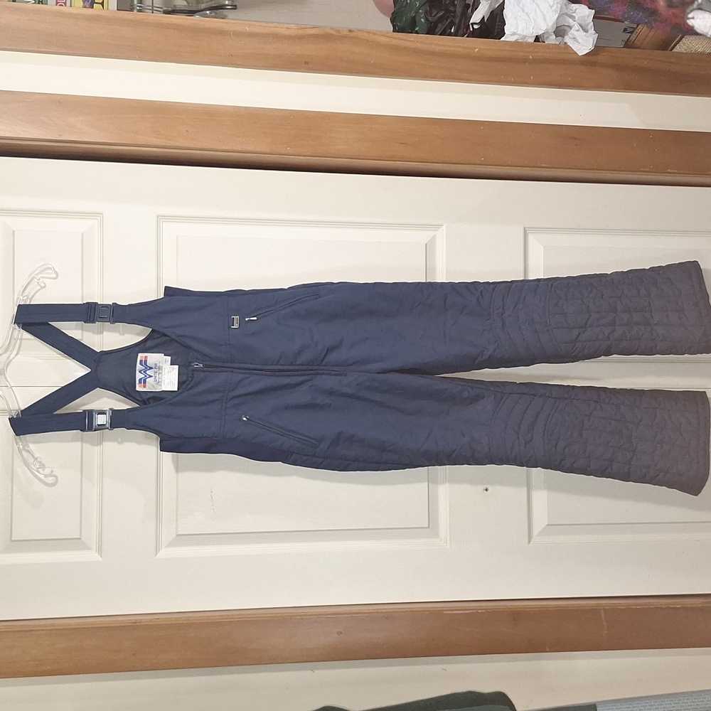 Vintage White Fir Sunnyvale, CA nylon adjustable ski snow pants - blue - 10